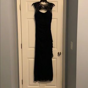Navy blue prom dress